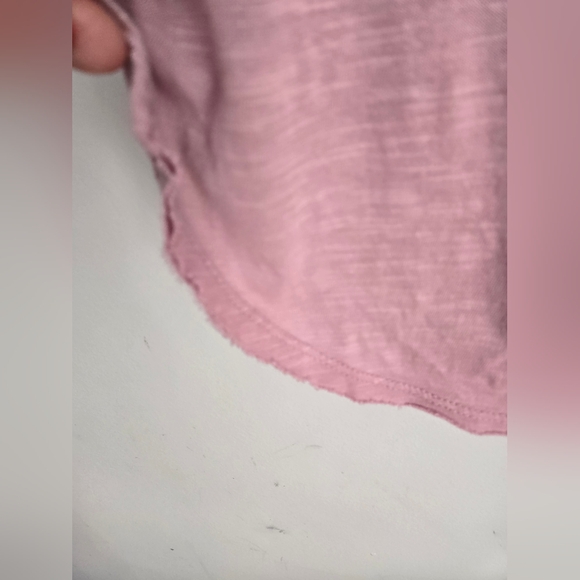 WE THE FREE Women's Pink And Teal Patterned  Coton Linen Blend Top - Picture 13 of 16